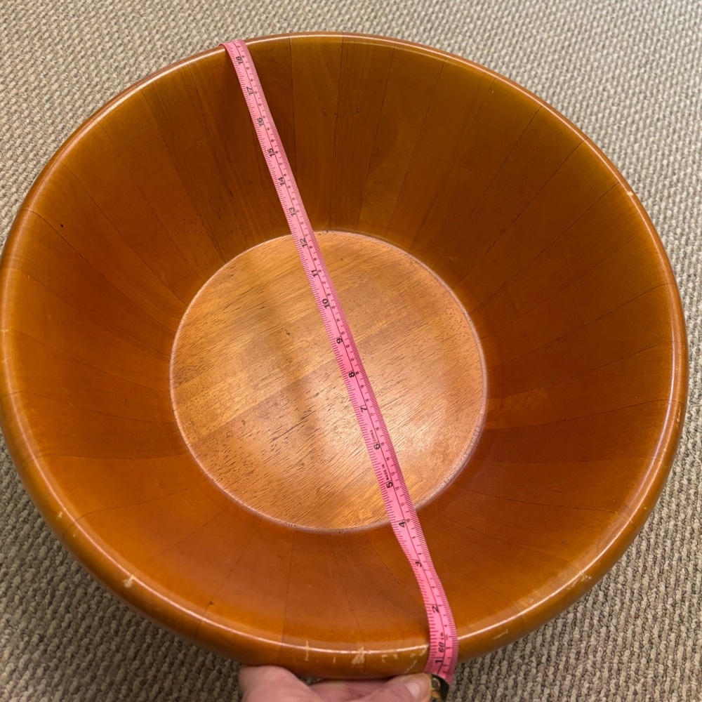 Huge Wooden Salad Bowl